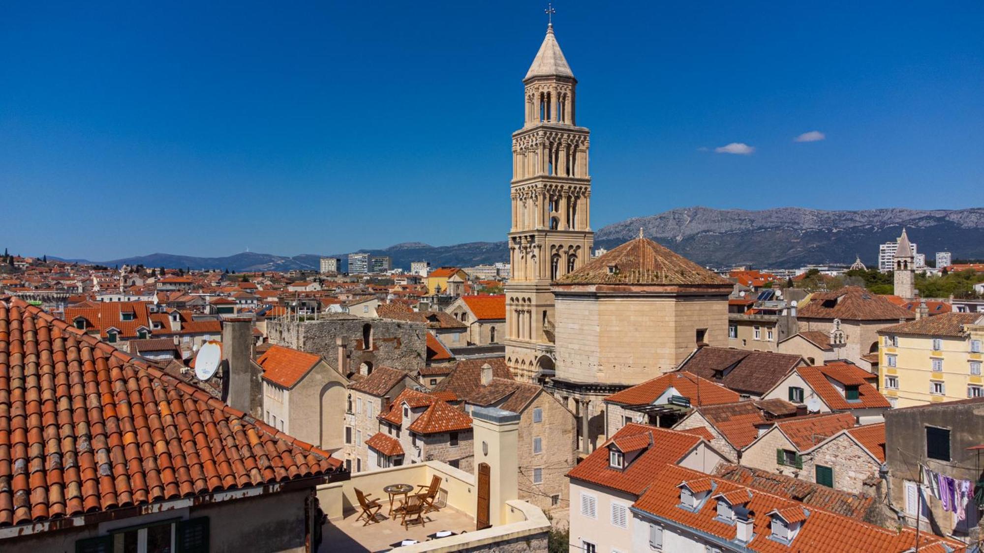 Terazza Grande In Diocletian Tower Leilighet Split Eksteriør bilde