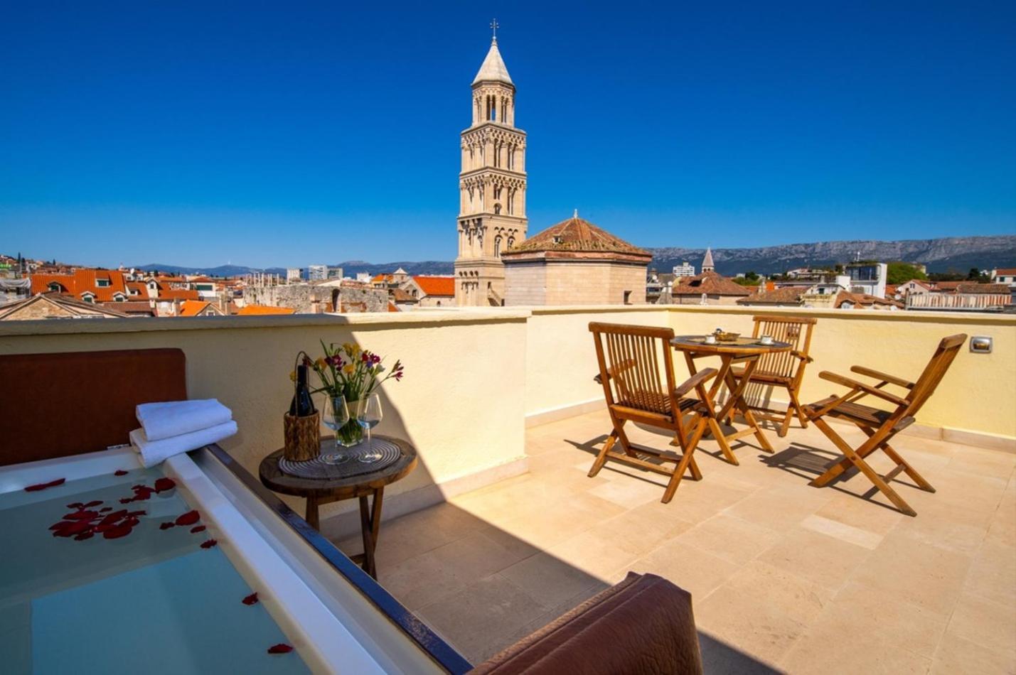 Terazza Grande In Diocletian Tower Leilighet Split Eksteriør bilde