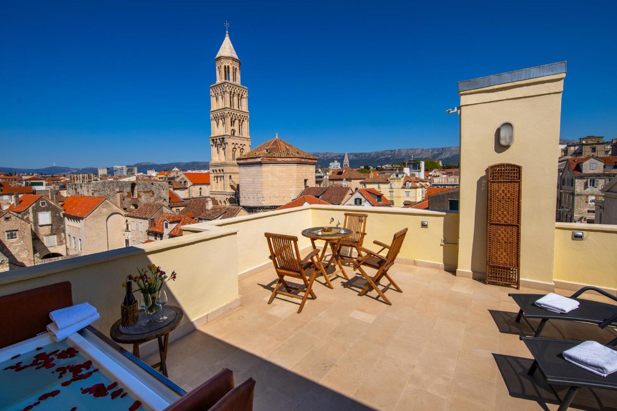 Terazza Grande In Diocletian Tower Leilighet Split Eksteriør bilde