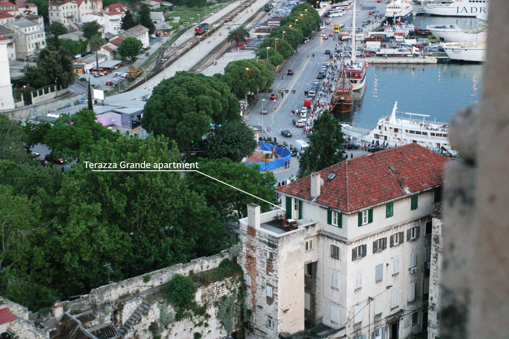 Terazza Grande In Diocletian Tower Leilighet Split Eksteriør bilde