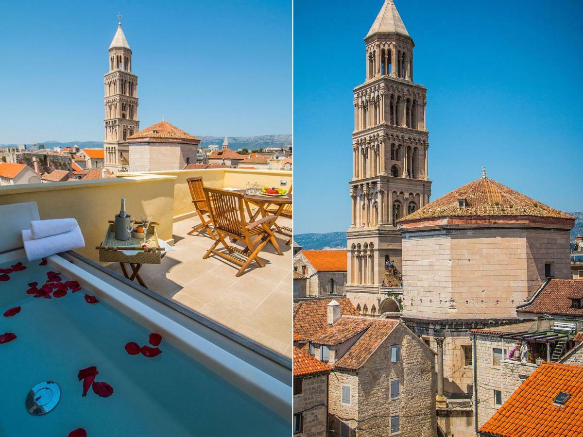 Terazza Grande In Diocletian Tower Leilighet Split Eksteriør bilde
